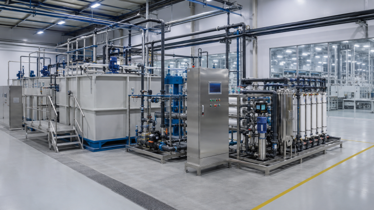 Hệ thống xử lý nước thải cho ngành pin lithium